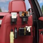 1Pc Multi-Function Car Organizer With Hook, Cup Holder & Storage Box - Durable Pp Material For Seat Back Drink And Phone Holder - Image 9