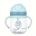 250Ml Cute Cartoon Animal Print Kids Drinking Mug With Straw - Leak-Proof School Water Bottle, Durable & Easy To Wash, Lightweight For School, Daycare, Travel (Ages 6+) - Image 11