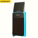 1Pc Men'S Anti-Theft Slim Aluminum Wallet, With Elasticity Back, Pouch Id Credit Card Holder, Mini Rfid Wallet, Automatic Pop Up Card Holder - Image 10