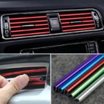 10Pcs 20Cm Car Air Conditioner Decoration Strip For Vent Outlet, U Shape Moulding Trim Strips, Styling Car Door Edge Corner Protector - Image 6