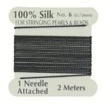 100% Thread, 1 Card Pack With Needle, 2 Meters/Per Card, Available In 20 Colors And 4 Sizes - Image 14