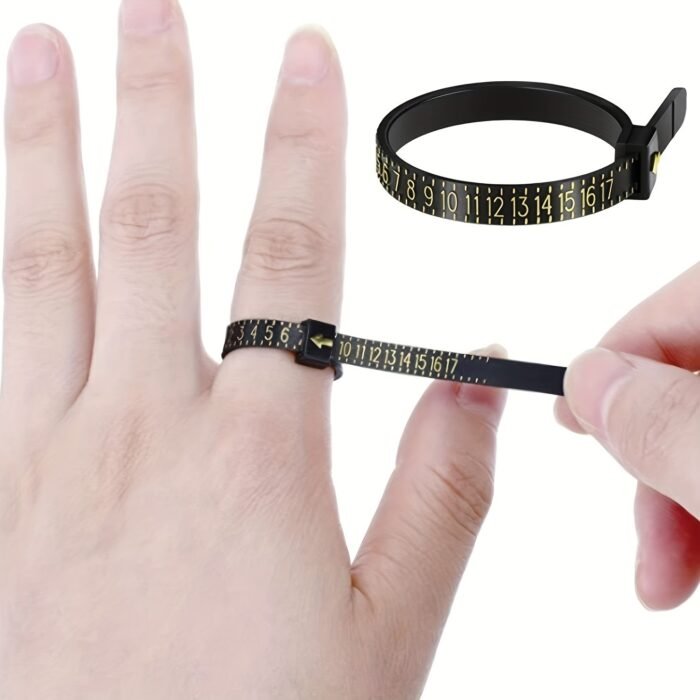 1Pc Us Official Ring Sizer - Professional Dual-Scale (Metric/Us Sizes) Adjustable Ring Sizing Tool With Clear Measurement Markings, Ergonomic Design For Men & Women, Diy Jewelry Making & Ring Resizing, Jewelry Making Essentials, Dualscale Ruler, Quality Craftsmanship, Precision Measurement - Image 4