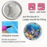 Aquatic Theme Inflatable Baby Playmat - Pvc Water Play Mat With Alphabet & Sea Life Design, Sensory Development Activity Gym For Infants, Ideal For Christmas, Halloween, Thanksgiving - Image 6