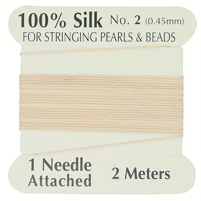 100% Thread, 1 Card Pack With Needle, 2 Meters/Per Card, Available In 20 Colors And 4 Sizes - Image 24