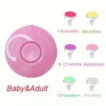 1 Set, Electric Nail Trimmer, With Replaceable 6 Grinding Heads, Low Noise Handheld Ergonomic Nail Grinder - Image 6