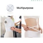 152.4 Cm Portable Sewing Tape Measure With Ratchet Lock - Durable White Pvc Fiber Measuring Tape For Tailoring, Body Dimensions, Fitness & Crafting, Golden Hook Closure, Tape Measure For Sewing, Craft Measuring Tool, Metal Hook Closure - Image 7