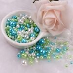 150Pcs Imitation Pearl Beads, 3-8Mm Double Hole Round Abs Plastic Loose Beads For Diy Crafts And Jewelry Making Accessories - Image 12