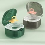 1Pc Baby Car Hanging Pacifier Storage Box, Portable Dustproof Teething Toy Organizer, Transparent Plastic Container - Image 24