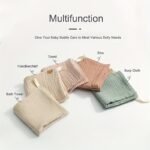 Youngsters'S Four-Layer Gauze Cotton Small Square Towel, Saliva Towel, Face Washing Towel, Feeding Towel Handkerchief - Image 6