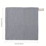 Youngsters'S Four-Layer Gauze Cotton Small Square Towel, Saliva Towel, Face Washing Towel, Feeding Towel Handkerchief - Image 2