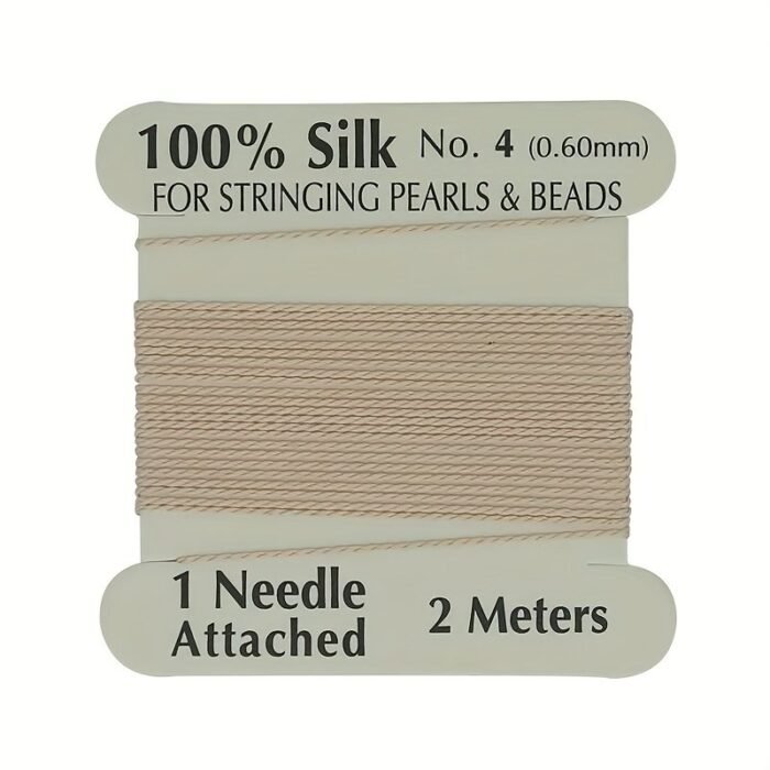 100% Thread, 1 Card Pack With Needle, 2 Meters/Per Card, Available In 20 Colors And 4 Sizes - Image 25