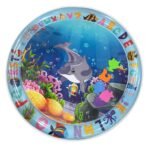 Aquatic Theme Inflatable Baby Playmat - Pvc Water Play Mat With Alphabet & Sea Life Design, Sensory Development Activity Gym For Infants, Ideal For Christmas, Halloween, Thanksgiving