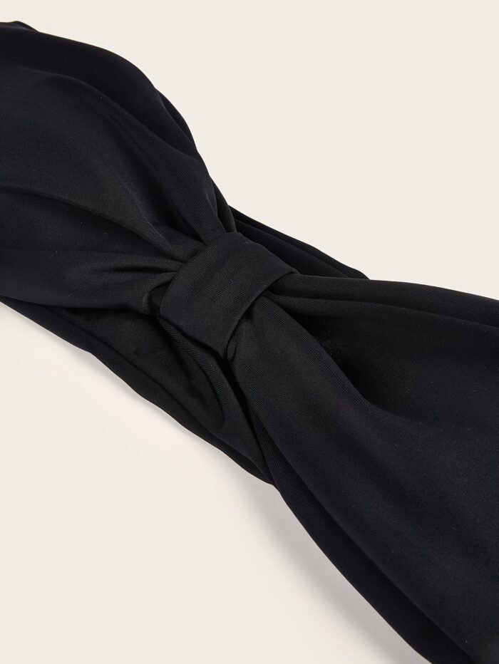 2023 European And American One-Word Collar Swimsuit Bikini With Bandeau And High Waist Separated Women'S Swimwear - Image 3