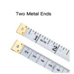 152.4 Cm Portable Sewing Tape Measure With Ratchet Lock - Durable White Pvc Fiber Measuring Tape For Tailoring, Body Dimensions, Fitness & Crafting, Golden Hook Closure, Tape Measure For Sewing, Craft Measuring Tool, Metal Hook Closure - Image 6