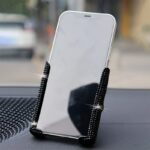 1Pc New Car Phone Holder With Artificial Diamond Car-Mounted Phone Holder, Cute Dual-Function Air Outlet Navigation, Air Outlet Car-Mounted Holder - Image 4