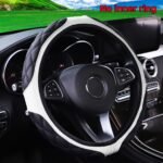 1Pc Wear-Resistant Comfortable Pu Leather Three-Dimensional Embroidery No Inner Ring Steering Wheel Cover For 36.83-38.1Cm Steering Wheel For Women - Image 7