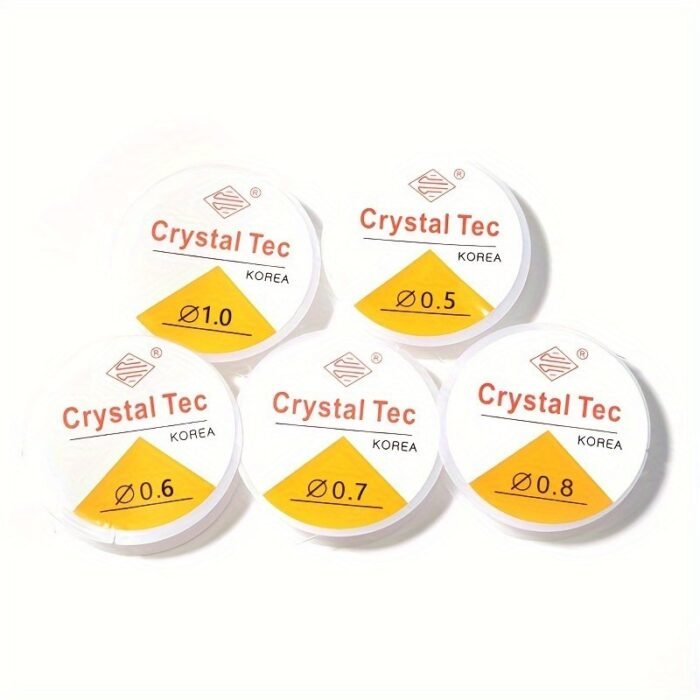 1 Roll Clear Elastic Beading Cords & Threads 1-Pack Clear Elastic Beading Cords & Threads, 0.4Mm-1.0Mm Diameter, Stretchy String For Diy Jewelry Making, Necklace, Bracelet, Clay Bead String Supplies - Image 1