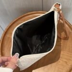 Straw Woven Clutch Bag, Trendy Braided Waist Purse, Women'S Zipper Handbags For Phone Coin Key - Image 11