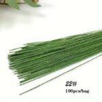 100Pcs Flower Art Wire Flower Packaging Materials Diy Handmade Flower Art Wire - Image 3