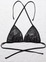 Australia New Special Edition Women'S Sequined Tie-Neck Bikini Top Triangle Set - Image 5