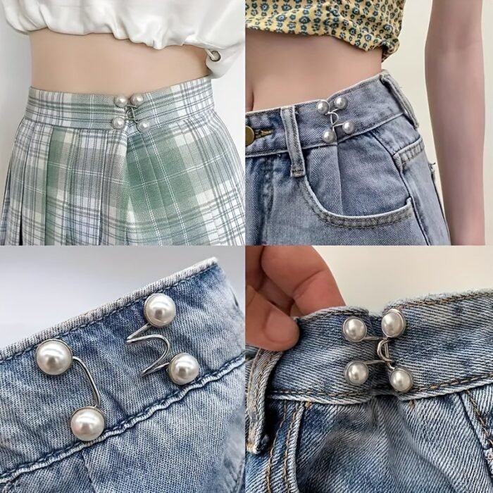 1 Set Of Punch-Free Creative Waist Buckles, Detachable, Adjustable And Easy To Install, Jeans Waist Adjustment Buckle - Image 2