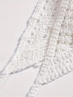 Bohemian Ethnic Women'S Swimsuit Top - Lace-Up Halterneck With Chest Cut-Outs, Geometric Embroidery & Adjustable Suspender Straps, Non-Removable Padded Cups, Hand Wash Only, Beachwear Fashion, Laceup Detailing, Intricate Embroidery, Stylish Swimwear, Summer Travelers - Image 7