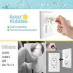 12Pcs Youngsters Safety Outlet Covers With Hidden Handle - Youngsters Proof Electric Plug Protectors, Square Socket Design For Youngsters And Youngsters Protection, Durable Plastic, Lead-Free, Babyproofing Home | Secure Plug Protector | Leadfree Material, Plug Protector Youngsters - Image 7