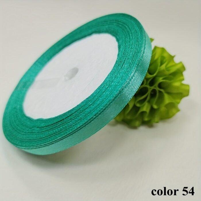 1 Roll 25 Yards 6Mm Wide Satin Ribbon Ribbon Wedding Festival Decoration With Flowers Gift Wrapping With Bow Diy Making - Image 24
