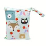 1Pc Asenappy Large Wet Bag - Durable Polyester Diaper, Swimwear, Laundry Pouch With Zipper - Ideal For Travel, Makeup, Toiletries Storage - Colorful Cartoon Designs For Women, Travel Organizer|Playful Design|Zippered Pouch - Image 9
