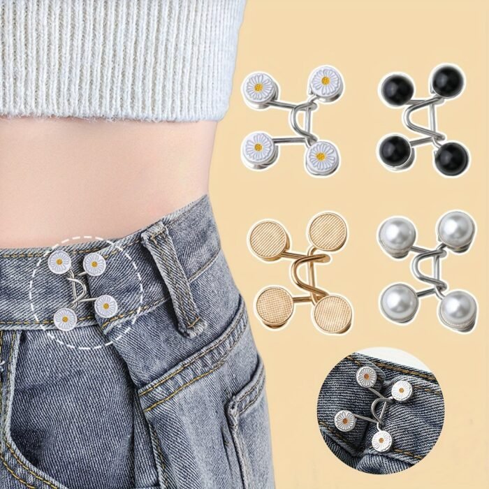 1 Set Of Punch-Free Creative Waist Buckles, Detachable, Adjustable And Easy To Install, Jeans Waist Adjustment Buckle - Image 6
