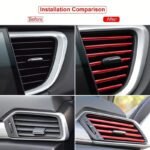 10Pcs 20Cm Car Air Conditioner Air Outlet Decoration U-Shaped Decorative Strip Car Shape Door Corner Protector - Image 8