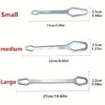 1Pc 3-24Mm New Multi-Functional Double Head Wrench Household Tools Universal Self-Tightening Adjustable Special-Shaped Wrench Portable Hand Tools - Image 2