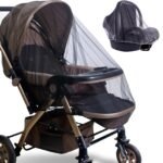 Durable Black Mosquito Net For Strollers & More - Machine Washable, Geometric Pattern, Ideal For Bassinets, Cradles, Playards & Portable Mini Cribs - Image 4