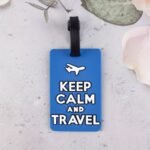 3Pcs Creative Pvc Travel Tags With Airplane And Travel Themes - Keep Calm And Travel, My Bag! - Image 4