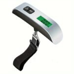 Portable Handheld Electronic Luggage Scale Digital Lcd Backlight 110Lb/50Kg High Pressur Hanging Electronic Luggage Suitcase Travel Weighs Baggage Bag Weight Balance Tool