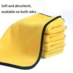 1Pc/2Pcs Car Towel Thickened Absorbent Coral Fleece Dual-Color Double-Sided Car Wash Towel For Home And Vehicle Cleaning Tool - Image 2