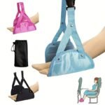 1Pc Travel Accessories Portable Simple Travel Airplane Footrest Adjustable Travel Harness Lightweight Hammock Footrest
