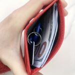 1Pc Slim Id Card Holder For Women - Multi-Slot Compact Wallet With Cash Pocket, Candy Colors (Red/Blue/Grey/Beige/Black), Stylish & Functional Card Organizer For Everyday Use, Cute Card Wallet - Image 8
