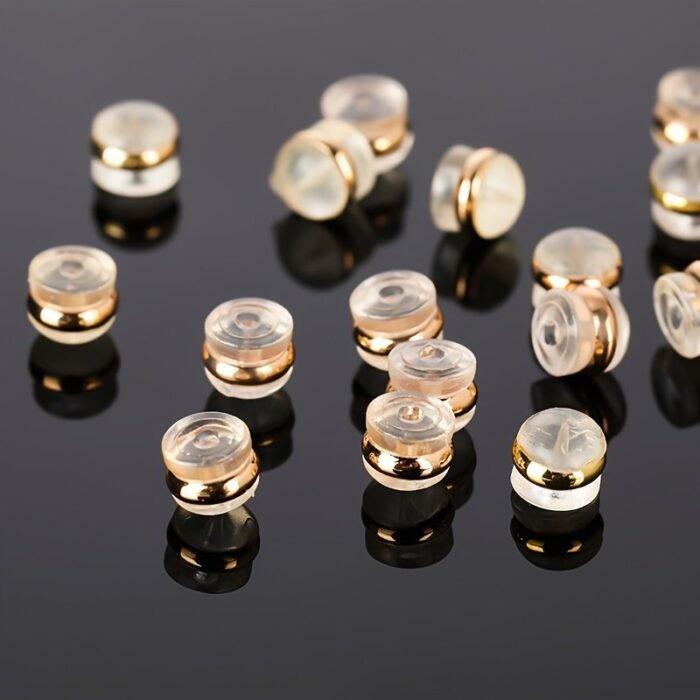 10/20/50Pcs Earring Backs, Silicone Earring Backs For Studs/Droopy Ears,Locking Secure Earring Backs For Heavy Earring,No-Irritate Hypoallergenice Soft Clear Earring Backs - Image 5