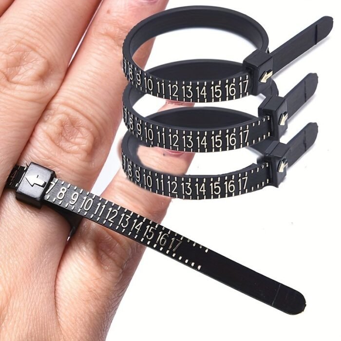 1Pc Us Official Ring Sizer - Professional Dual-Scale (Metric/Us Sizes) Adjustable Ring Sizing Tool With Clear Measurement Markings, Ergonomic Design For Men & Women, Diy Jewelry Making & Ring Resizing, Jewelry Making Essentials, Dualscale Ruler, Quality Craftsmanship, Precision Measurement - Image 1