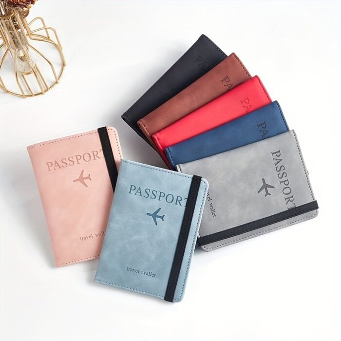 1Pc Rfid Passport Holder, Thin Passport Wallet, Surface, Multi Functional Wallet, Travel Passport Holder, Cute Card Holder - Image 10