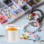 109 Yards Transparent Elastic Beading Cord, 0.5Mm Round Crystal Rubber Thread For Diy Jewelry Making - Ideal For Bracelets & Crafts, Beads For Bracelets - Image 3