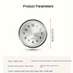 1Pc Glow Decorative Clock Car Clock Mini Quartz Analog Car Dashboard Time Stick-On Clock Watch For Car Decoration Exclusive For High-End Cars - Image 2