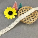 One Roll Of 5 Meters Diy Cotton Lace Rice White Cotton Thread Lace Webbing Clothing Bedding Supplies Accessories Handmade Material Lace - Image 6
