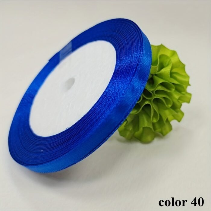 1 Roll 25 Yards 6Mm Wide Satin Ribbon Ribbon Wedding Festival Decoration With Flowers Gift Wrapping With Bow Diy Making - Image 20