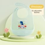 1Pc Silicone Baby Bib - Lightweight, Snap Closure, Cute Designs For Boys & Girls, Perfect For Feeding Time, Durable & Easy To Clean, Feeding Accessorie - Image 16