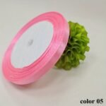 1 Roll 25 Yards 6Mm Wide Satin Ribbon Ribbon Wedding Festival Decoration With Flowers Gift Wrapping With Bow Diy Making - Image 7