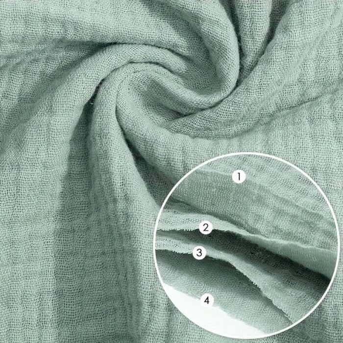 Youngsters'S Four-Layer Gauze Cotton Small Square Towel, Saliva Towel, Face Washing Towel, Feeding Towel Handkerchief - Image 7