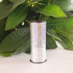 1 Roll, 91.44 Meter Curling Ribbon, Crimped Curling Ribbon Metallic Balloon Ribbon Gift Wrap Ribbon Balloon String Shiny Wrapping Ribbon For Crafts, Christmas, Birthday, Wedding, Party Decoration, Ribbons For Bouquets, Flower Wrapping Paper, Craft Supplies, Fabric, Handmade Wedding Bouquets Material - Image 5