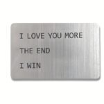 Valentine'S Day Gift 1Pc Anniversary Wallet Insert For Men, Novelty Wallet Card Gift, I Love You More, Engraved Keepsake For Him - Image 5